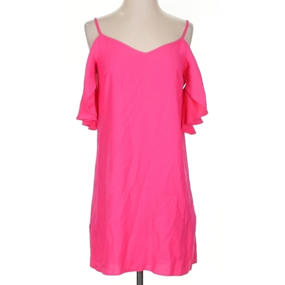 Dresses & Skirts - Asos Bright Pink Off-Shoulder Dress